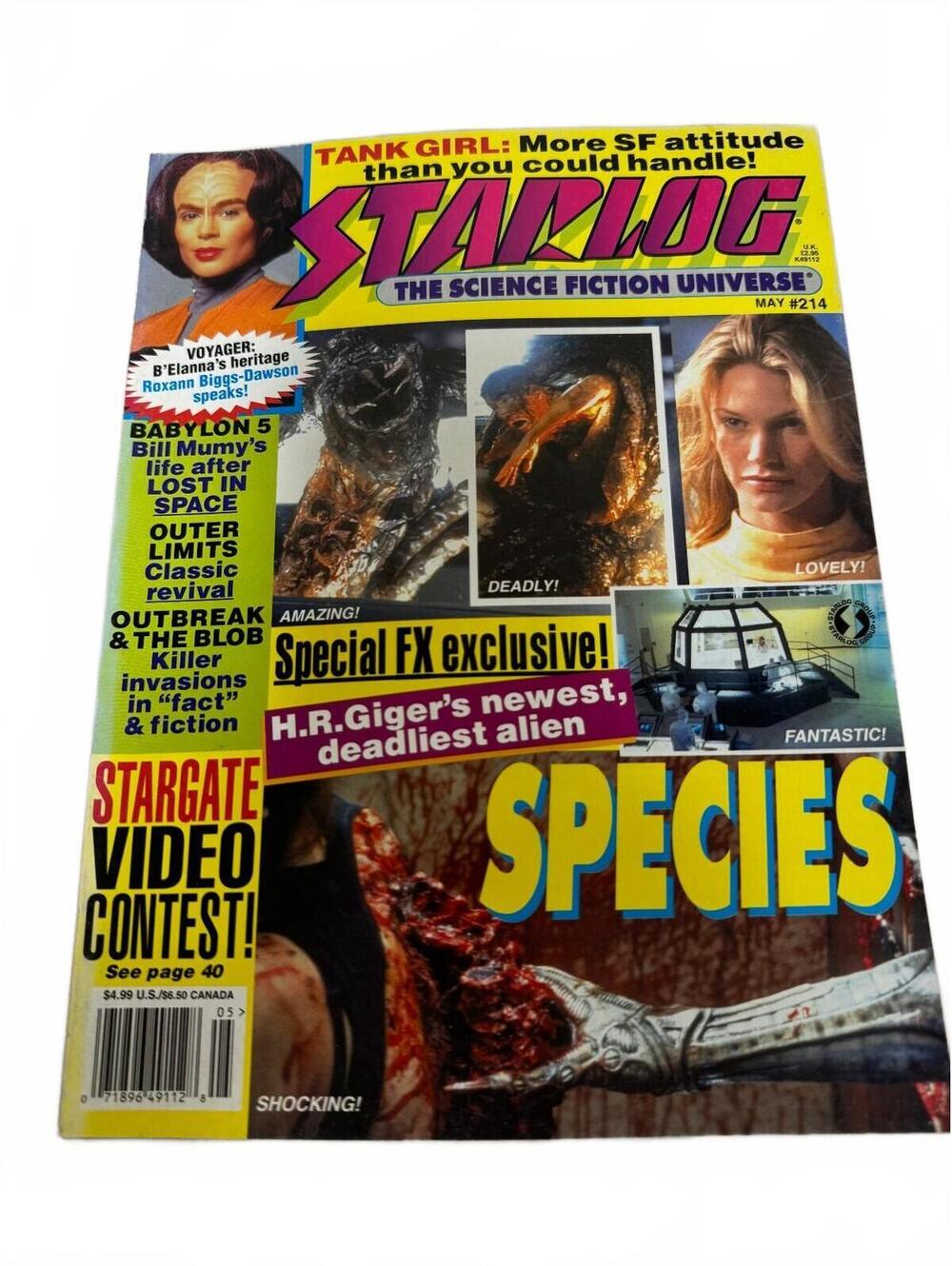Starlog Magazine May 1995 #214 Species Tank Girl Star Trek Voyager